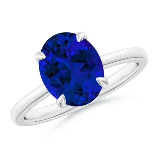 Oval Lab-Grown Lab Grown Blue Sapphire