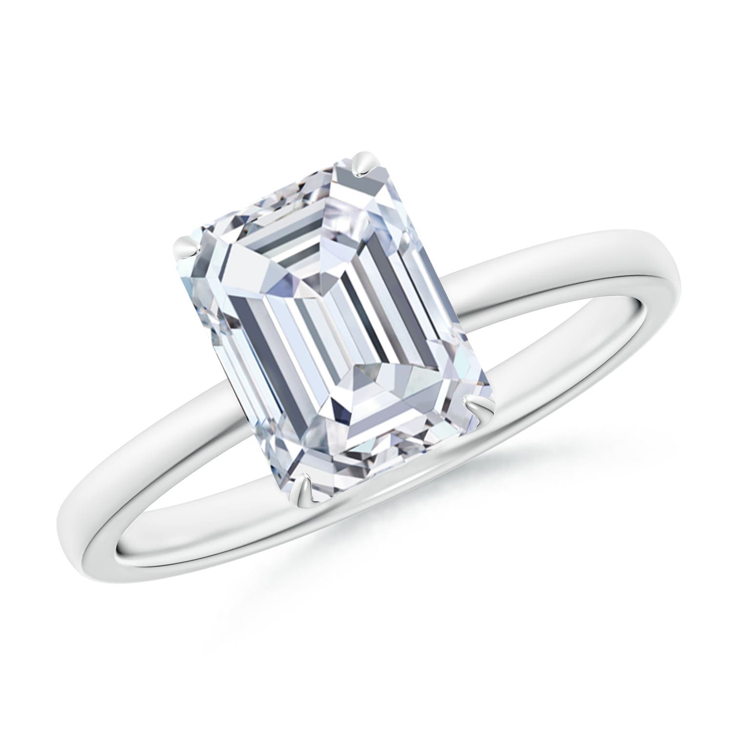 8.5x6.5mm FGVS LSR4523D-WGE-FGVS-8.5x6.5 in 18K White Gold