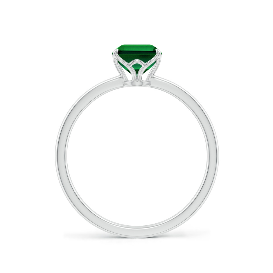 8x6mm Labgrown Lab-Grown Solitaire Emerald-Cut Emerald Classic Engagement Ring in White Gold side 199