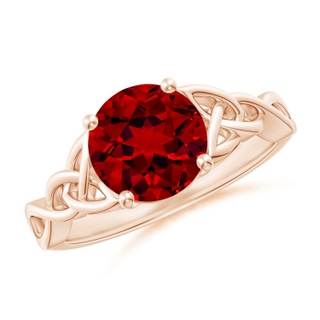Round Lab-Grown Lab Grown Ruby