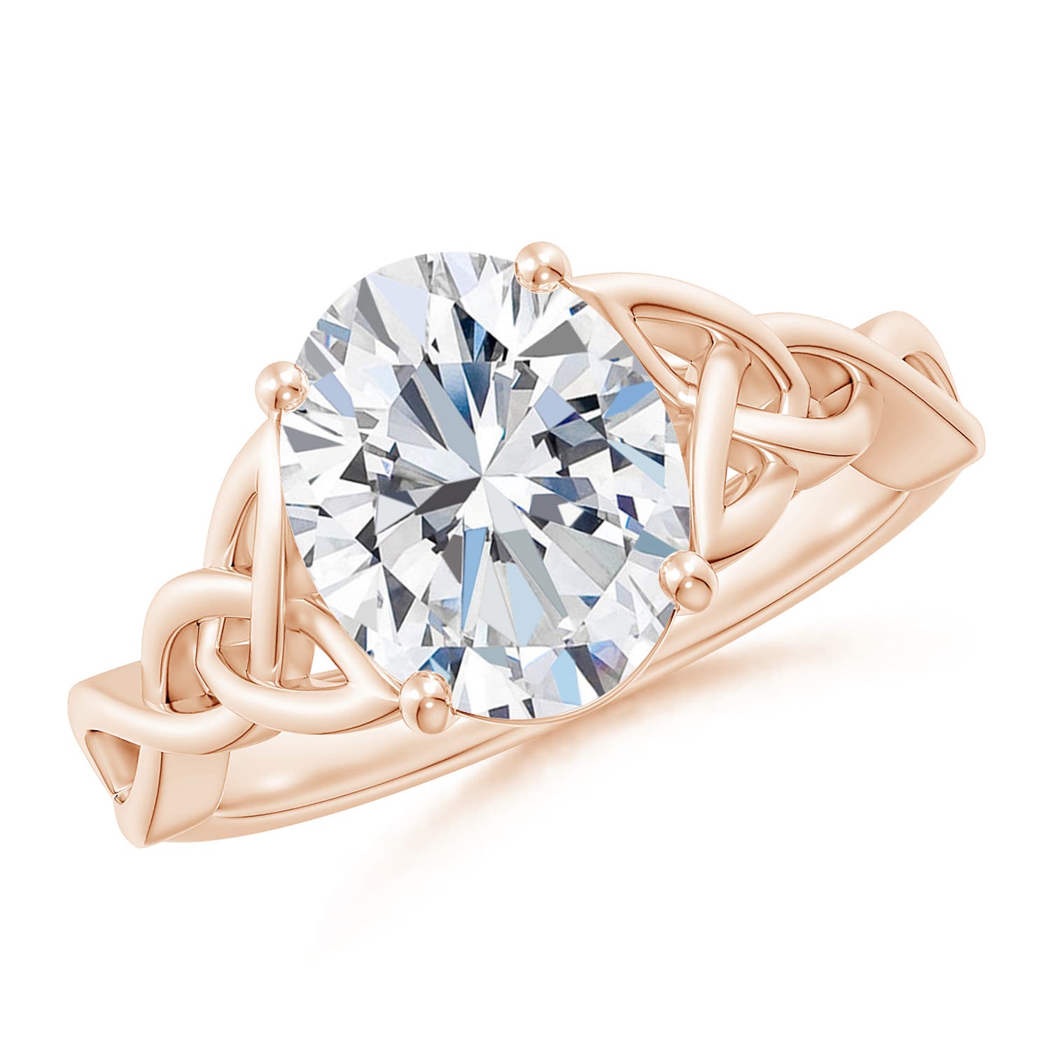 10x8mm FGVS LSR4525D-RGE-FGVS-10x8 in 18K Rose Gold