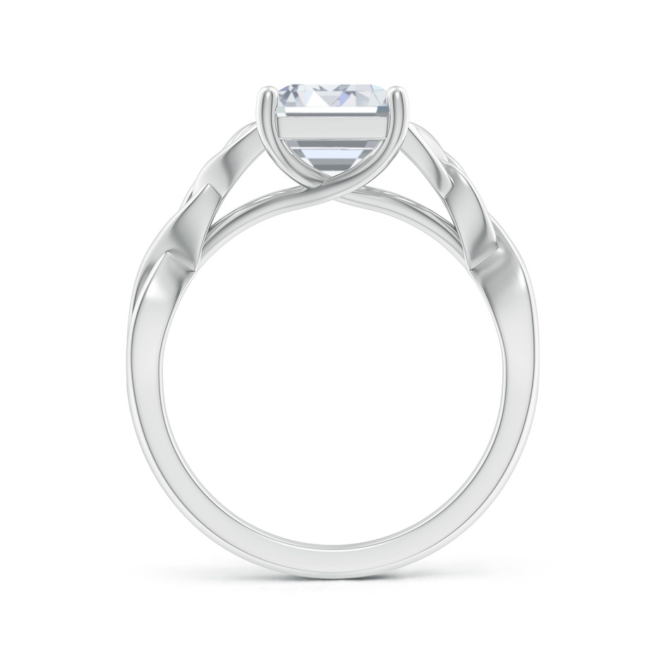 10x7.5mm FGVS Lab-Grown Emerald-Cut Diamond Celtic Knot Engagement Ring in White Gold side 199