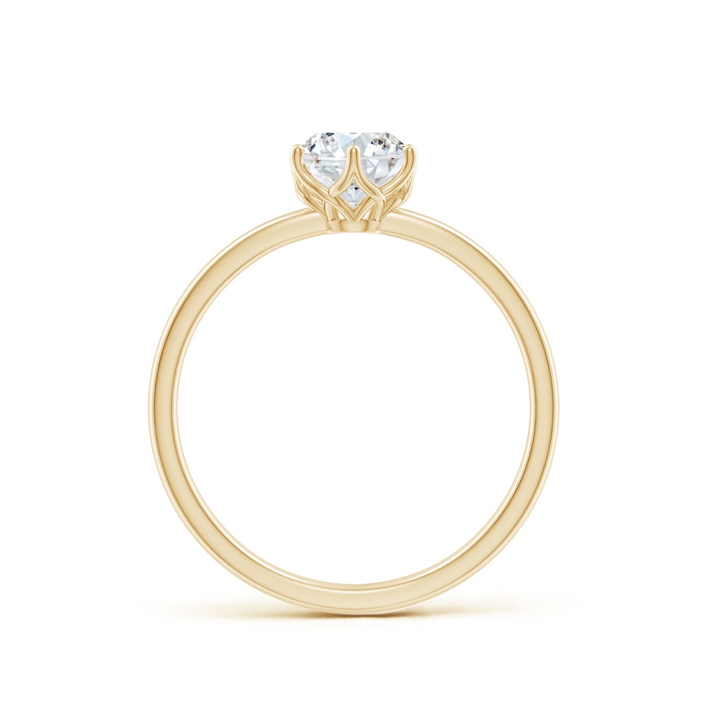 5.9mm FGVS Lab-Grown Round Diamond Solitaire Classic Engagement Ring in Yellow Gold - side 199
