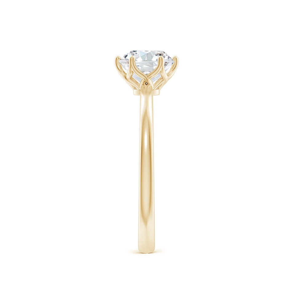 6.4mm FGVS Lab-Grown Round Diamond Solitaire Classic Engagement Ring in Yellow Gold side 299