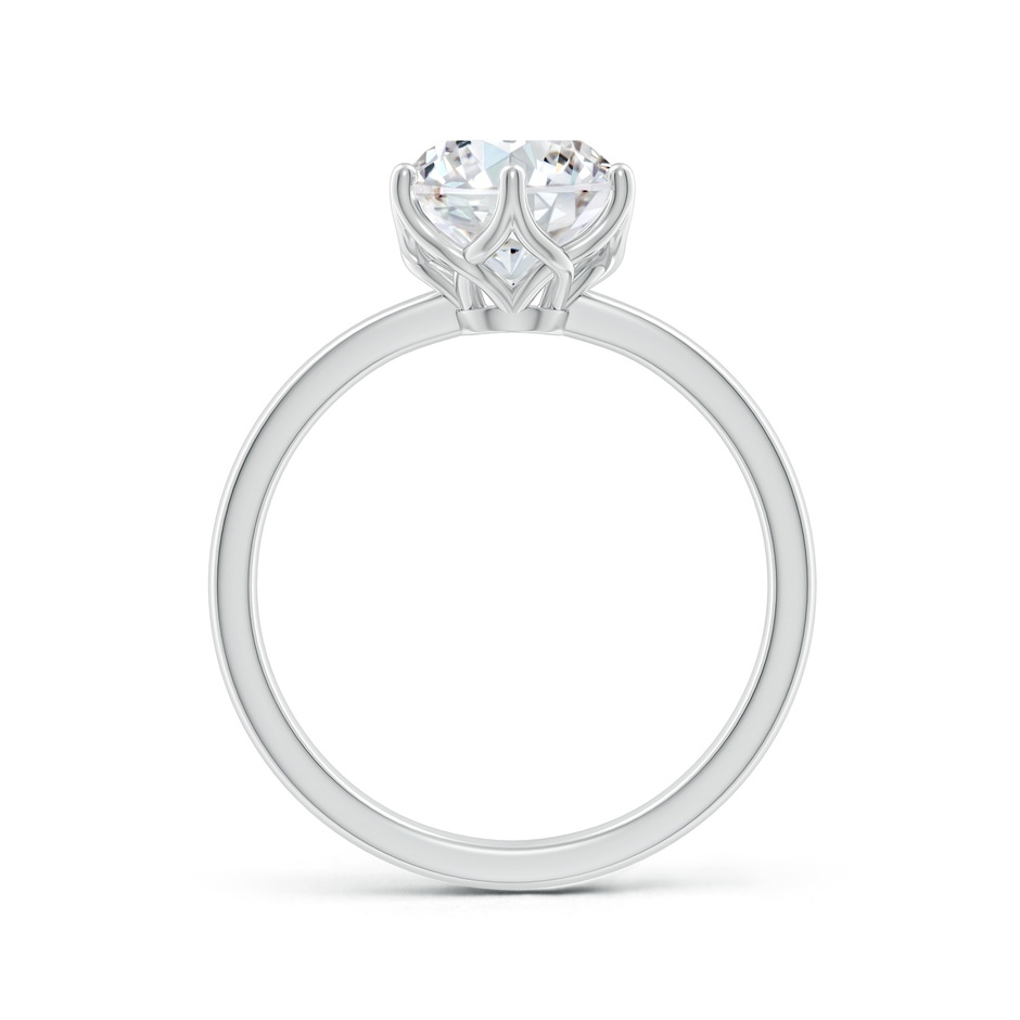 8mm FGVS Lab-Grown Round Diamond Solitaire Classic Engagement Ring in P950 Platinum side 199
