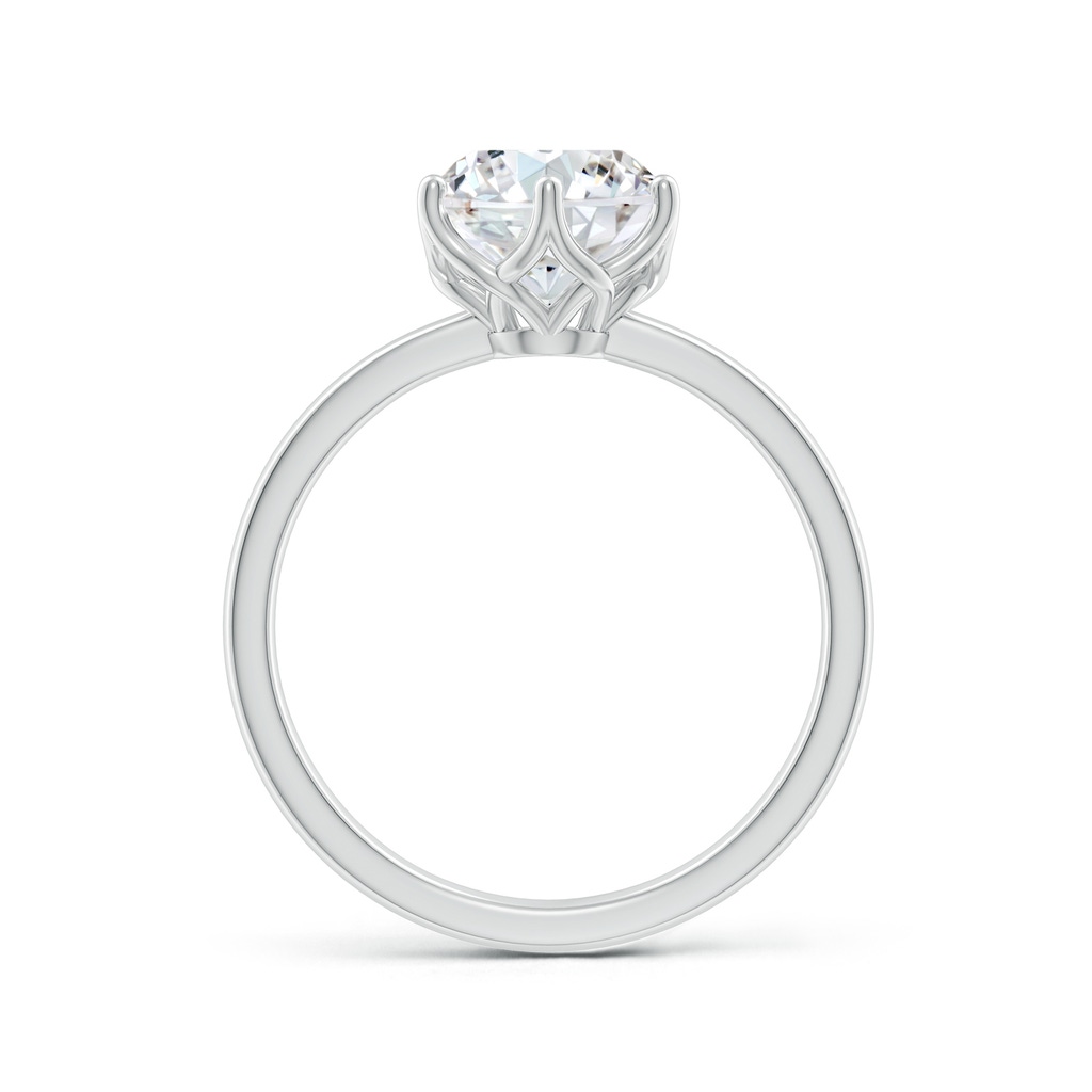 8mm FGVS Lab-Grown Round Diamond Solitaire Classic Engagement Ring in White Gold - side 199