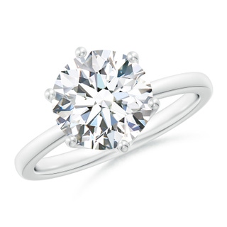 9.2mm FGVS Lab-Grown Round Diamond Solitaire Classic Engagement Ring in P950 Platinum