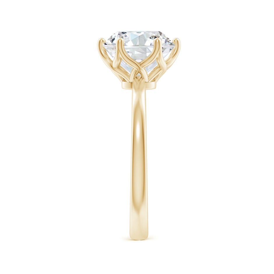 9.2mm FGVS Lab-Grown Round Diamond Solitaire Classic Engagement Ring in Yellow Gold side 299