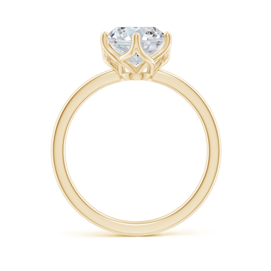 10x8mm FGVS Lab-Grown Oval Diamond Solitaire Classic Engagement Ring in Yellow Gold side 199