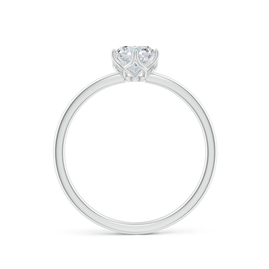 7x5mm FGVS Lab-Grown Oval Diamond Solitaire Classic Engagement Ring in White Gold side 199