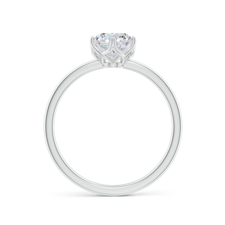 8x6mm FGVS Lab-Grown Oval Diamond Solitaire Classic Engagement Ring in 18K White Gold side 199