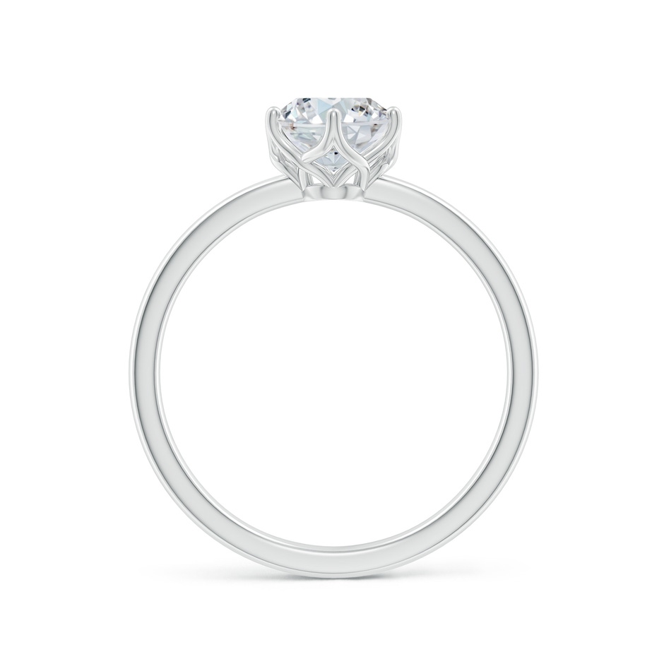 8x6mm FGVS Lab-Grown Oval Diamond Solitaire Classic Engagement Ring in P950 Platinum side 199