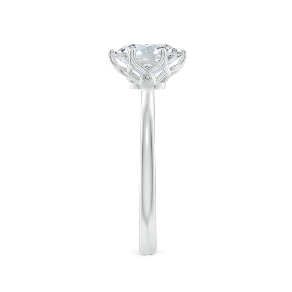 8x6mm FGVS Lab-Grown Oval Diamond Solitaire Classic Engagement Ring in P950 Platinum side 299