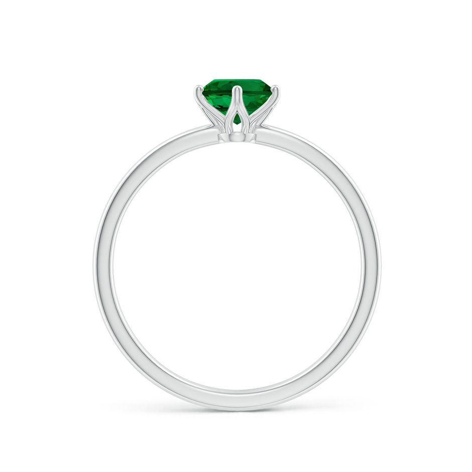 7x5mm Labgrown Lab-Grown Oval Emerald Solitaire Classic Engagement Ring in White Gold side 199