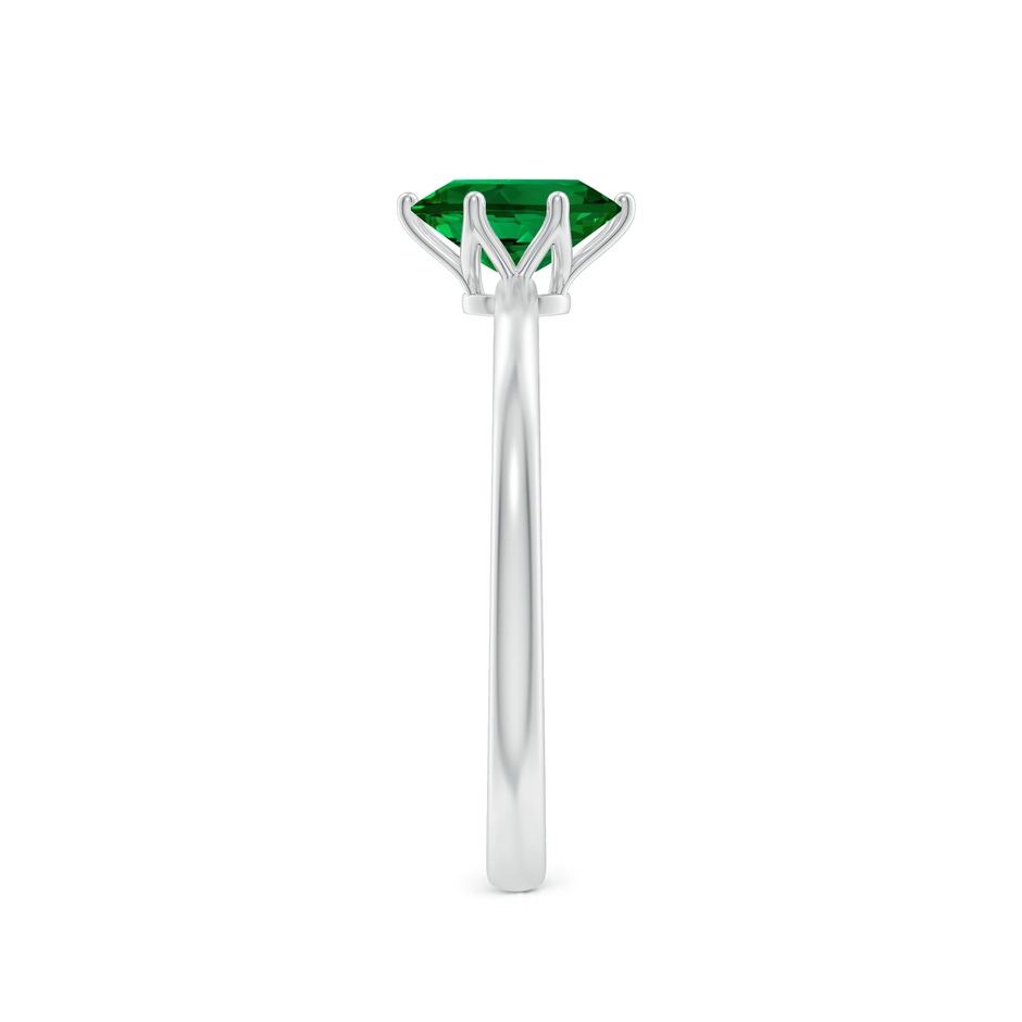 7x5mm Labgrown Lab-Grown Oval Emerald Solitaire Classic Engagement Ring in White Gold side 299