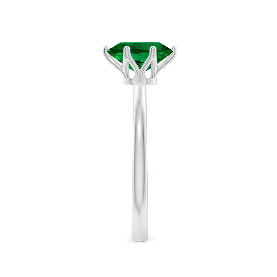 8x6mm Labgrown Lab-Grown Oval Emerald Solitaire Classic Engagement Ring in P950 Platinum side 299