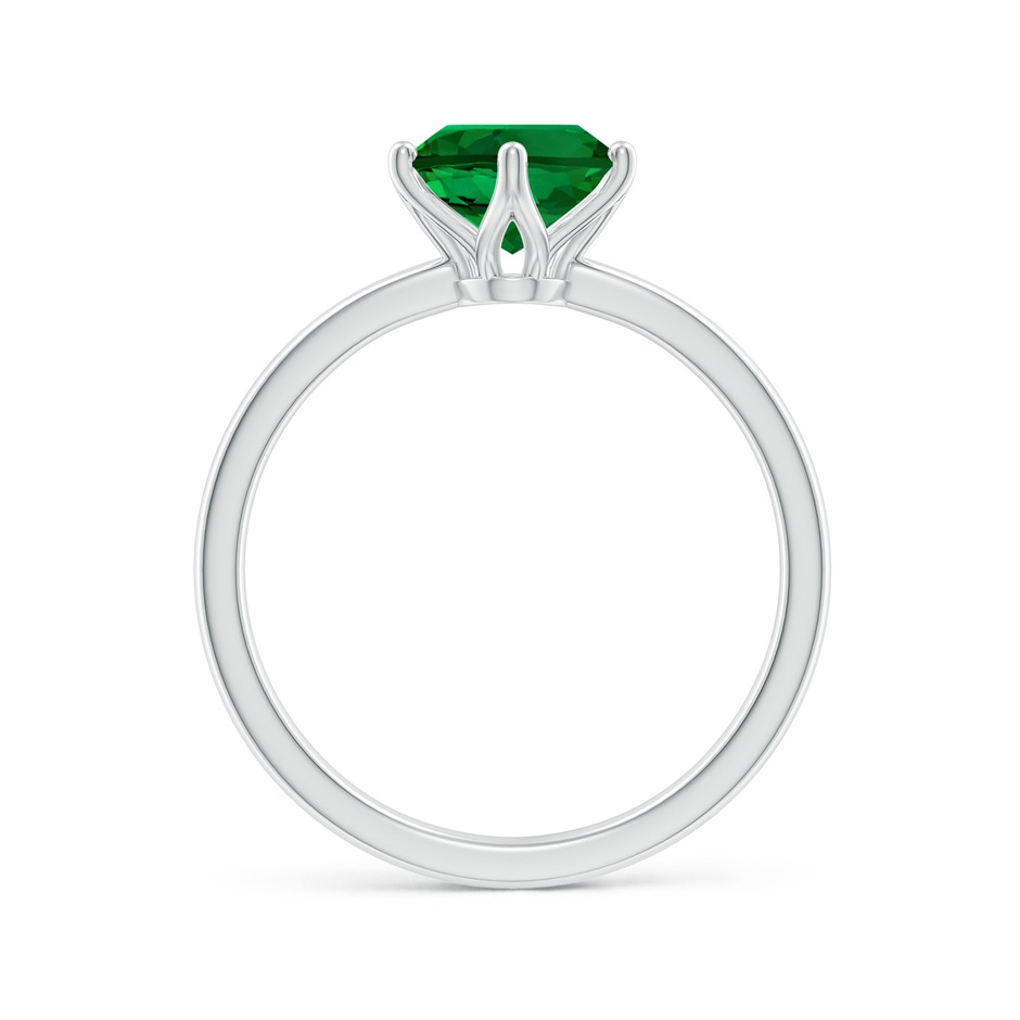 9x7mm Labgrown Lab-Grown Oval Emerald Solitaire Classic Engagement Ring in White Gold side 199