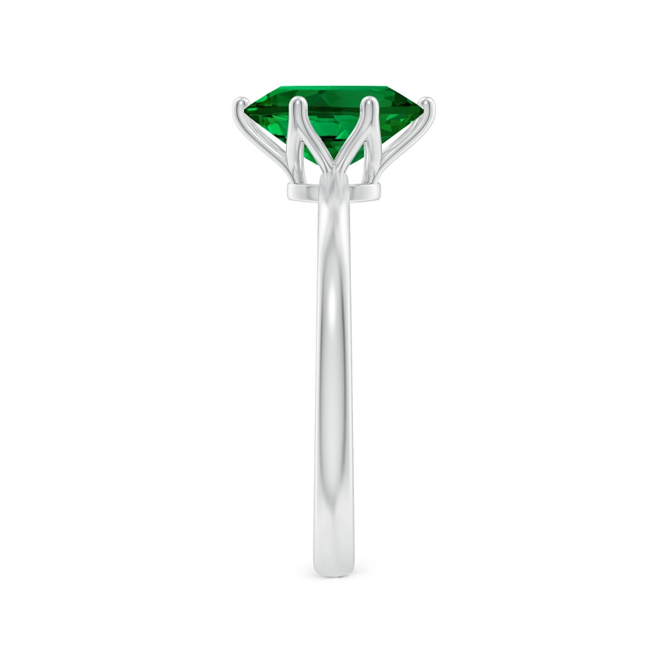 9x7mm Labgrown Lab-Grown Oval Emerald Solitaire Classic Engagement Ring in White Gold side 299