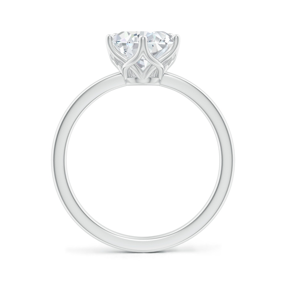 10x8mm FGVS Lab-Grown Pear-Shaped Diamond Solitaire Classic Engagement Ring in 18K White Gold side 199