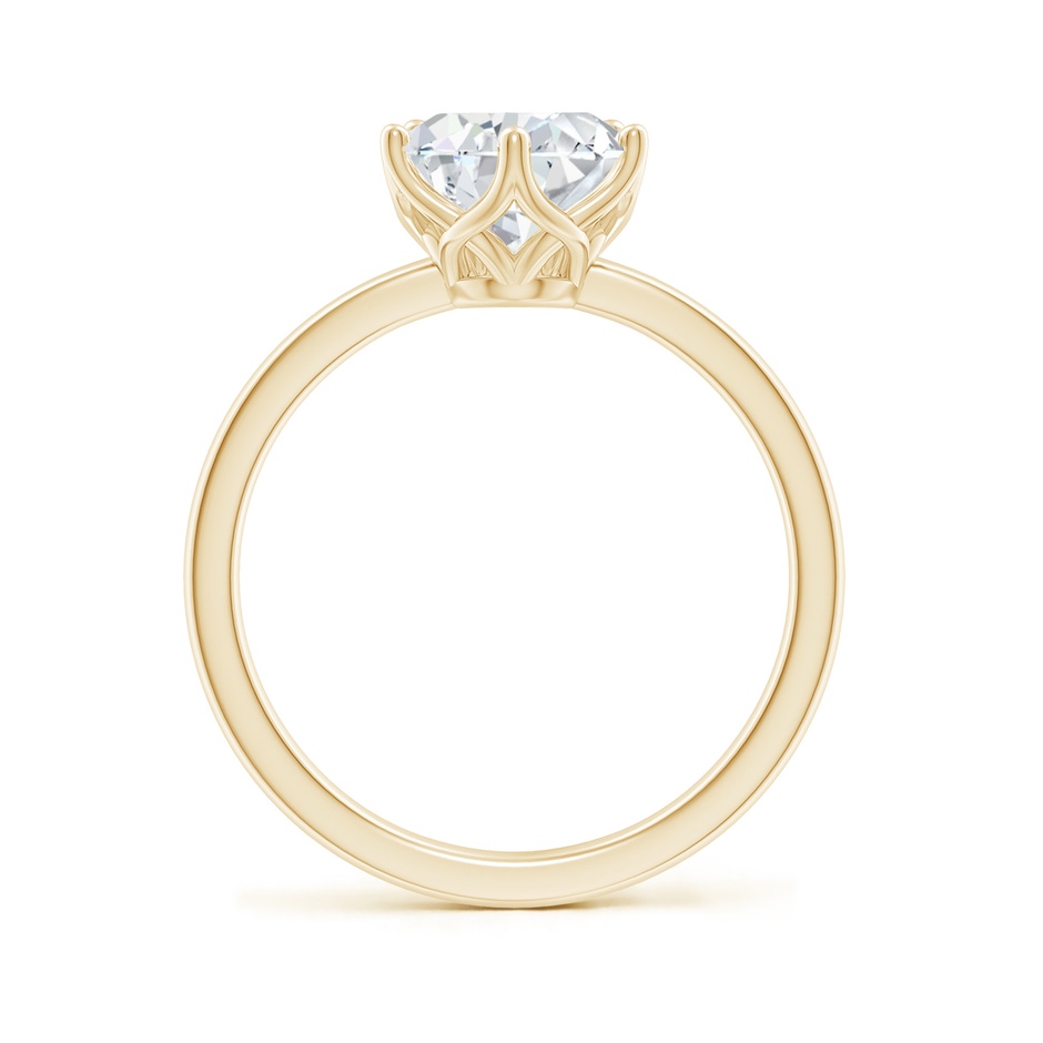 10x8mm FGVS Lab-Grown Pear-Shaped Diamond Solitaire Classic Engagement Ring in 18K Yellow Gold side 199
