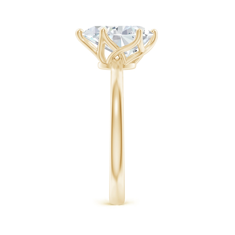 10x8mm FGVS Lab-Grown Pear-Shaped Diamond Solitaire Classic Engagement Ring in Yellow Gold side 299