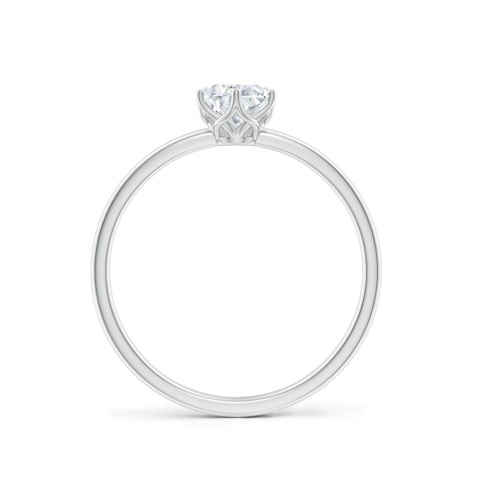 7x5mm FGVS Lab-Grown Pear-Shaped Diamond Solitaire Classic Engagement Ring in 10K White Gold side 199