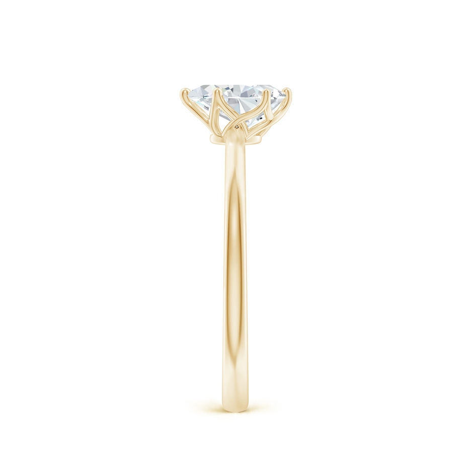 7x5mm FGVS Lab-Grown Pear-Shaped Diamond Solitaire Classic Engagement Ring in 10K Yellow Gold side 299