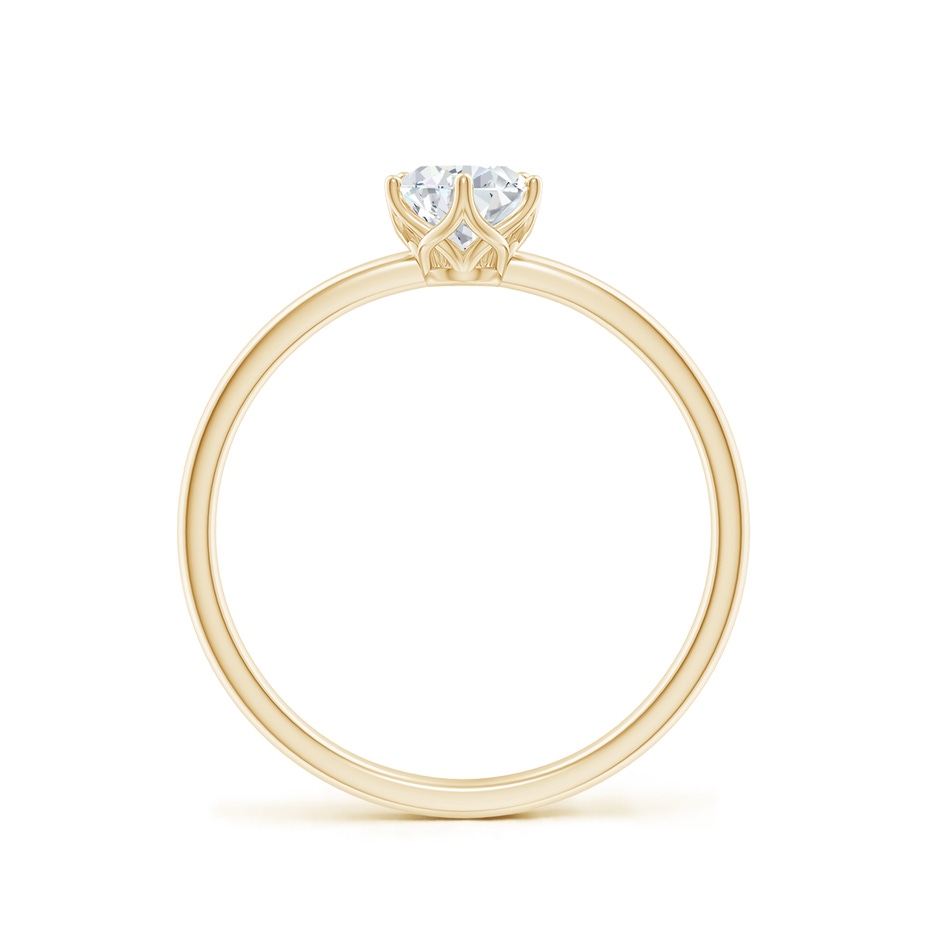 7x5mm FGVS Lab-Grown Pear-Shaped Diamond Solitaire Classic Engagement Ring in Yellow Gold side 199
