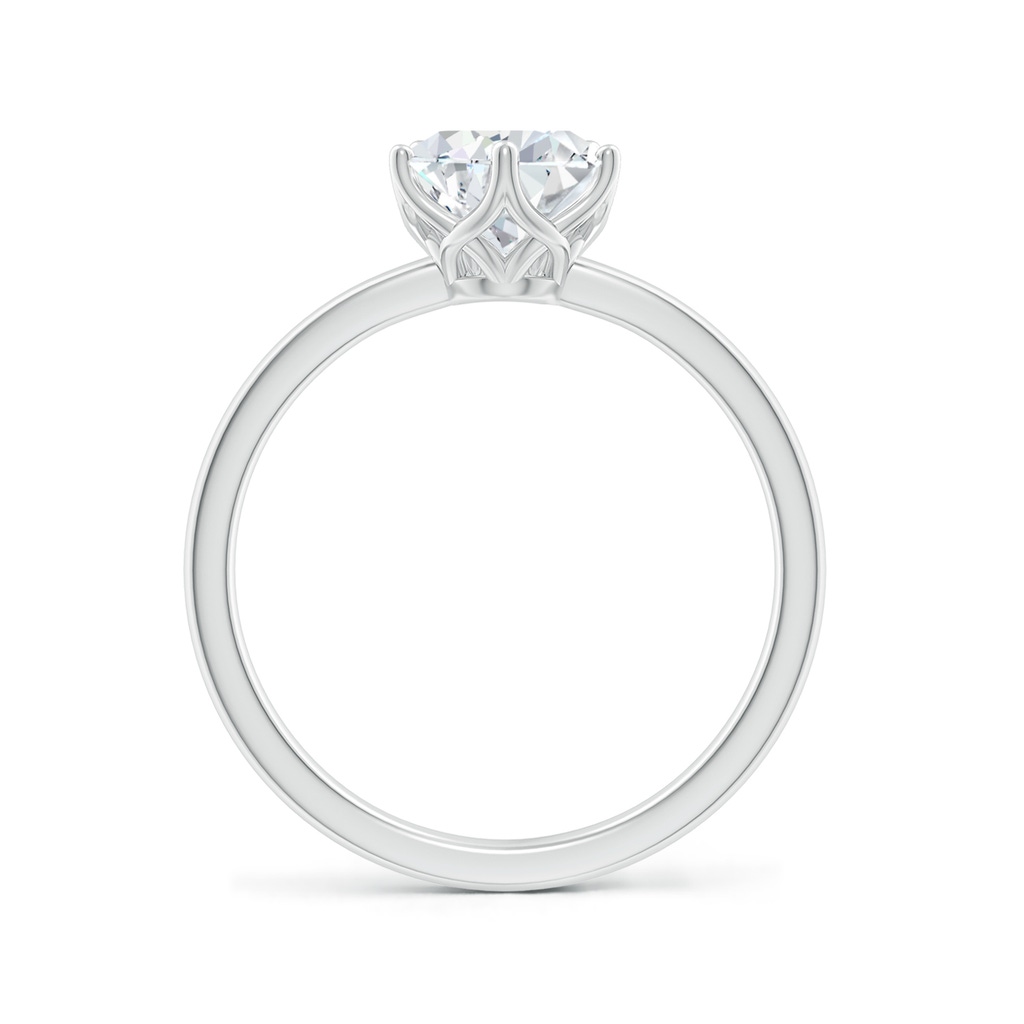 9x7mm FGVS Lab-Grown Pear-Shaped Diamond Solitaire Classic Engagement Ring in White Gold - side 199