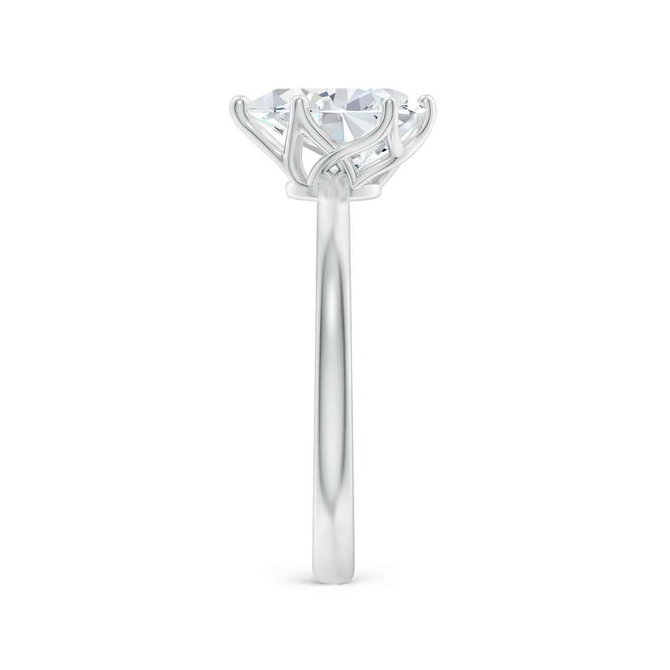 9x7mm FGVS Lab-Grown Pear-Shaped Diamond Solitaire Classic Engagement Ring in White Gold side 299