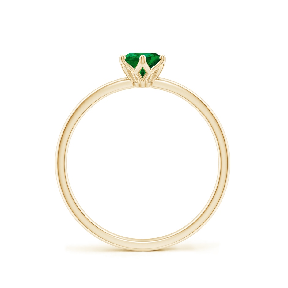 7x5mm Labgrown Lab-Grown Pear-Shaped Emerald Solitaire Classic Engagement Ring in 10K Yellow Gold side 199