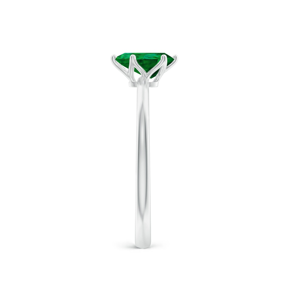 7x5mm Labgrown Lab-Grown Pear-Shaped Emerald Solitaire Classic Engagement Ring in White Gold side 299