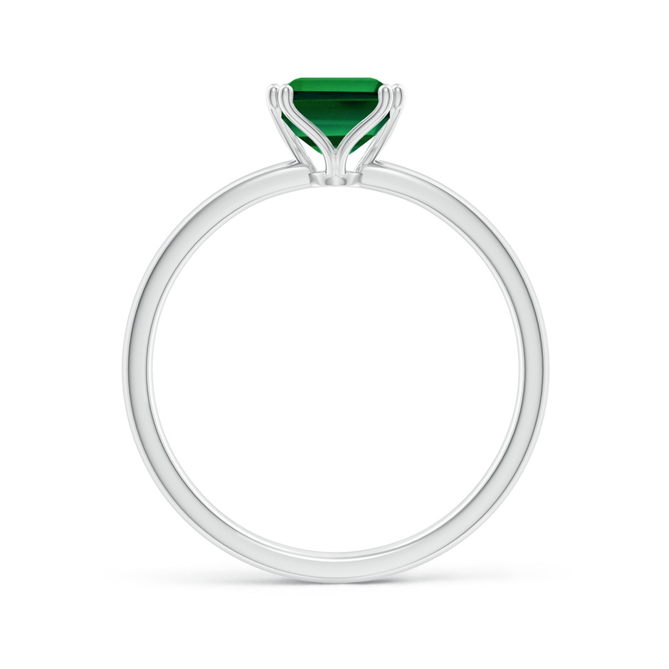 8x6mm Labgrown Lab-Grown Emerald-Cut Emerald Solitaire Classic Engagement Ring in P950 Platinum side 199