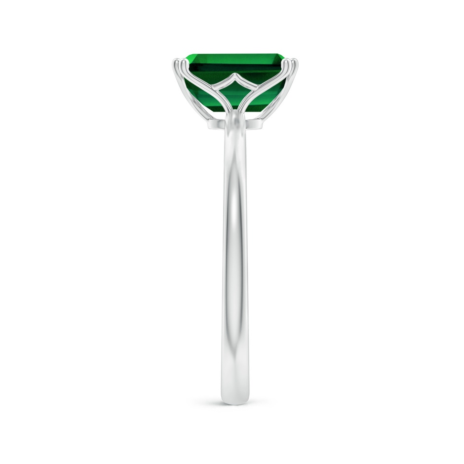 8x6mm Labgrown Lab-Grown Emerald-Cut Emerald Solitaire Classic Engagement Ring in P950 Platinum side 299
