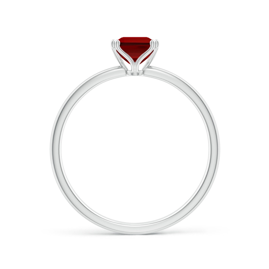 7x5mm Labgrown Lab-Grown Emerald-Cut Ruby Solitaire Classic Engagement Ring in P950 Platinum side 199