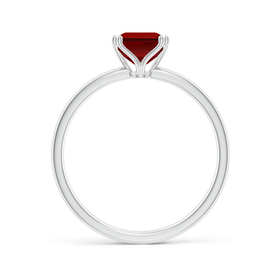 8x6mm Labgrown Lab-Grown Emerald-Cut Ruby Solitaire Classic Engagement Ring in P950 Platinum side 199