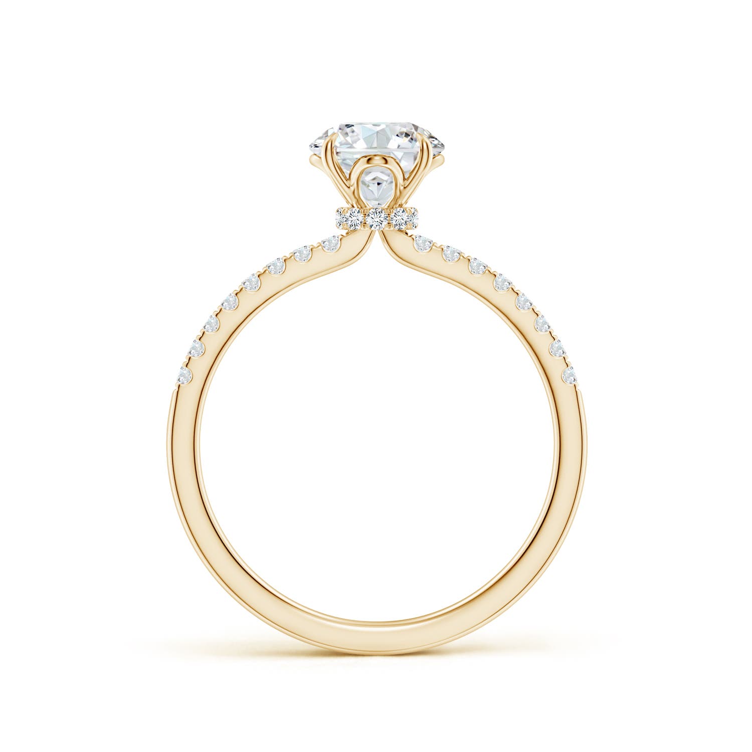 6.4mm FGVS LSR4532D-YG-FGVS-6.4 in Yellow Gold