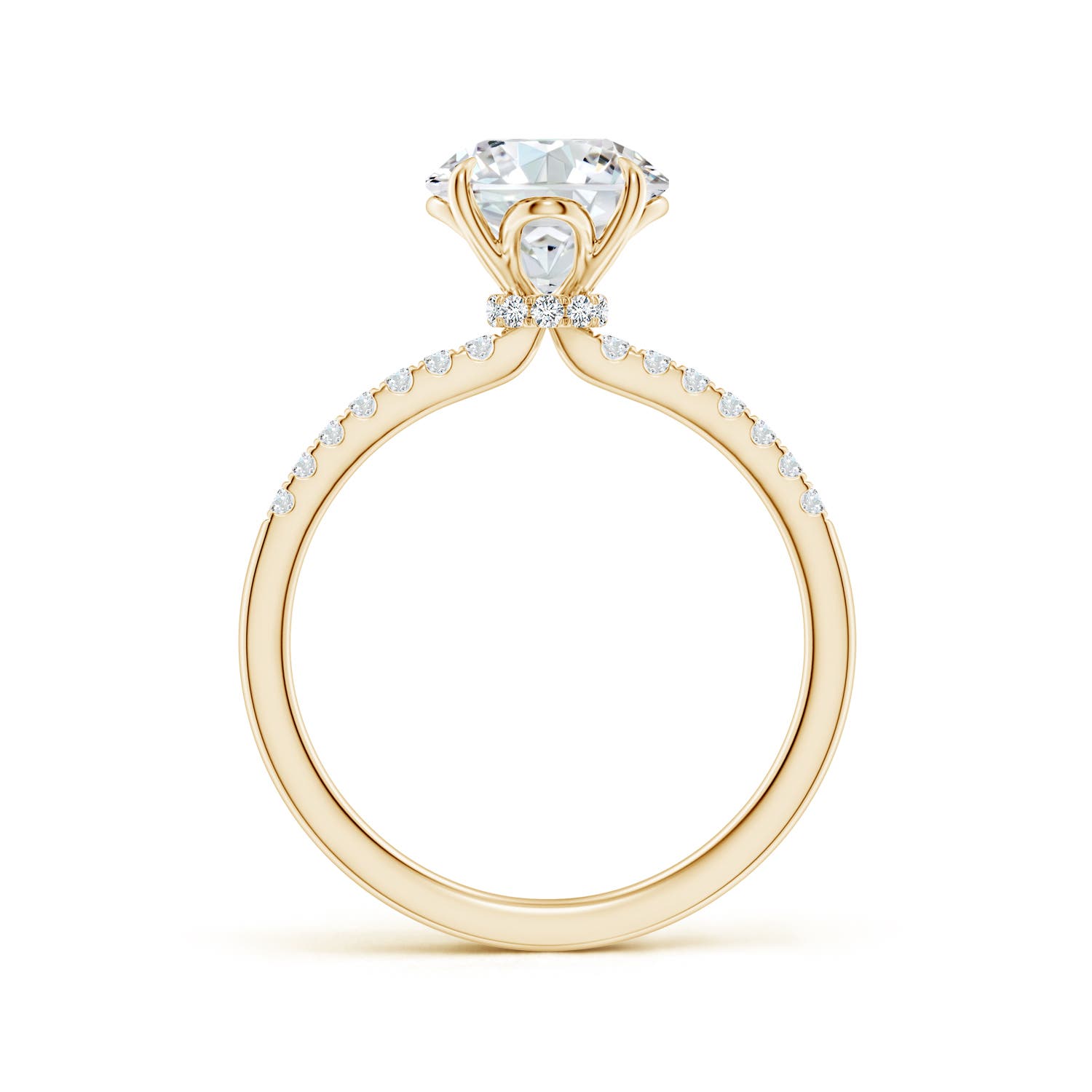 8mm FGVS LSR4532D-YG-FGVS-8 in Yellow Gold