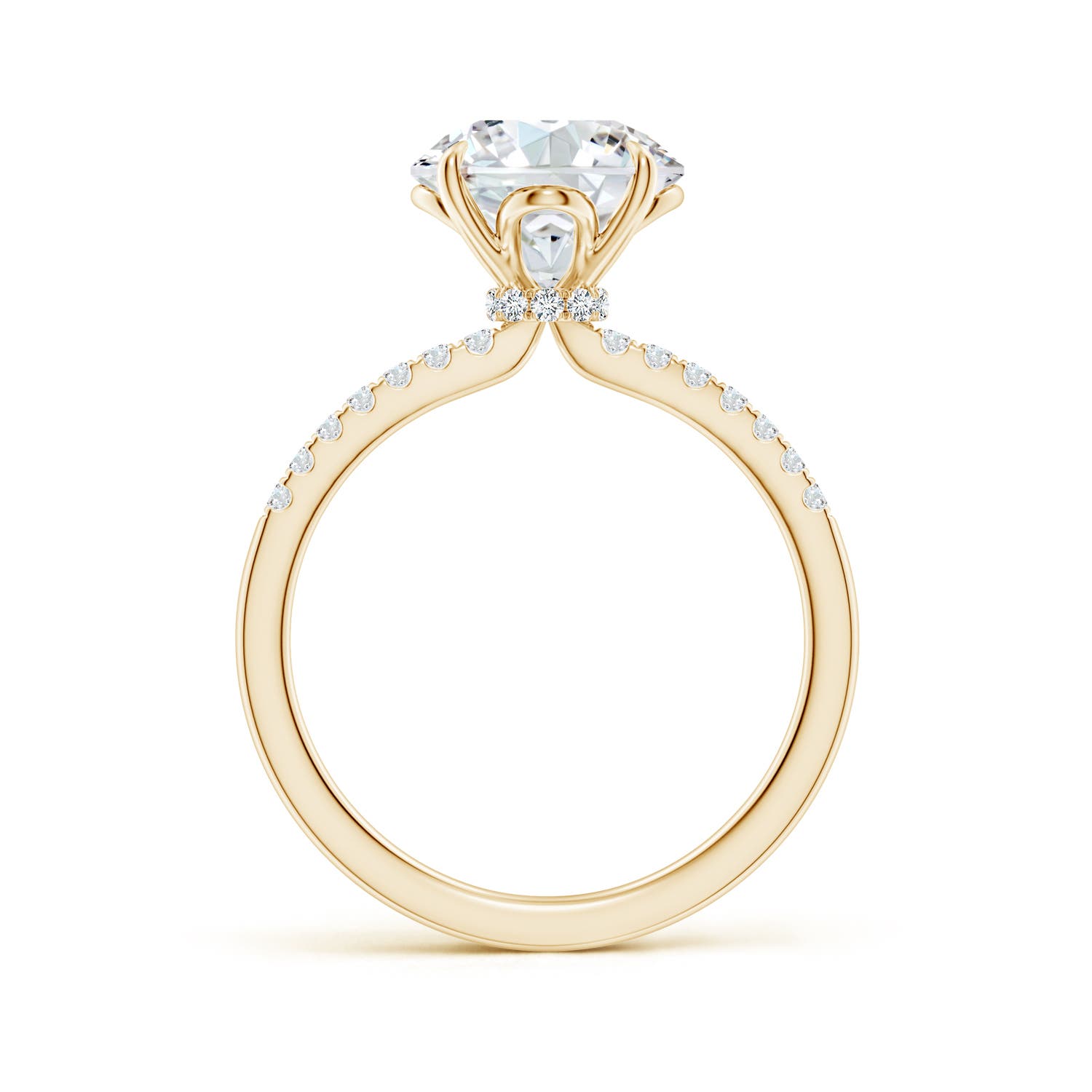 9.2mm FGVS LSR4532D-YG-FGVS-9.2 in Yellow Gold - side 3