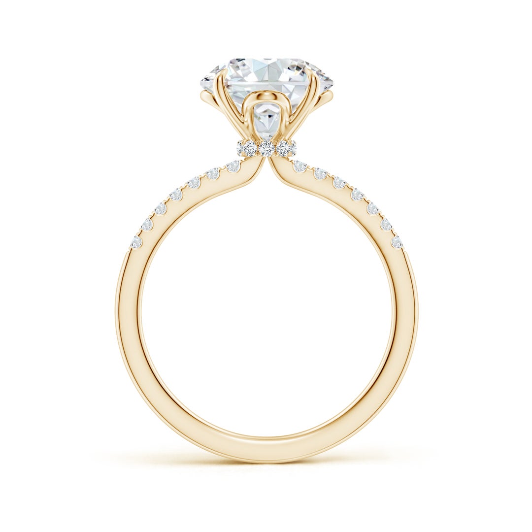 9.2mm FGVS LSR4532D-YG-FGVS-9.2 in Yellow Gold - side 3