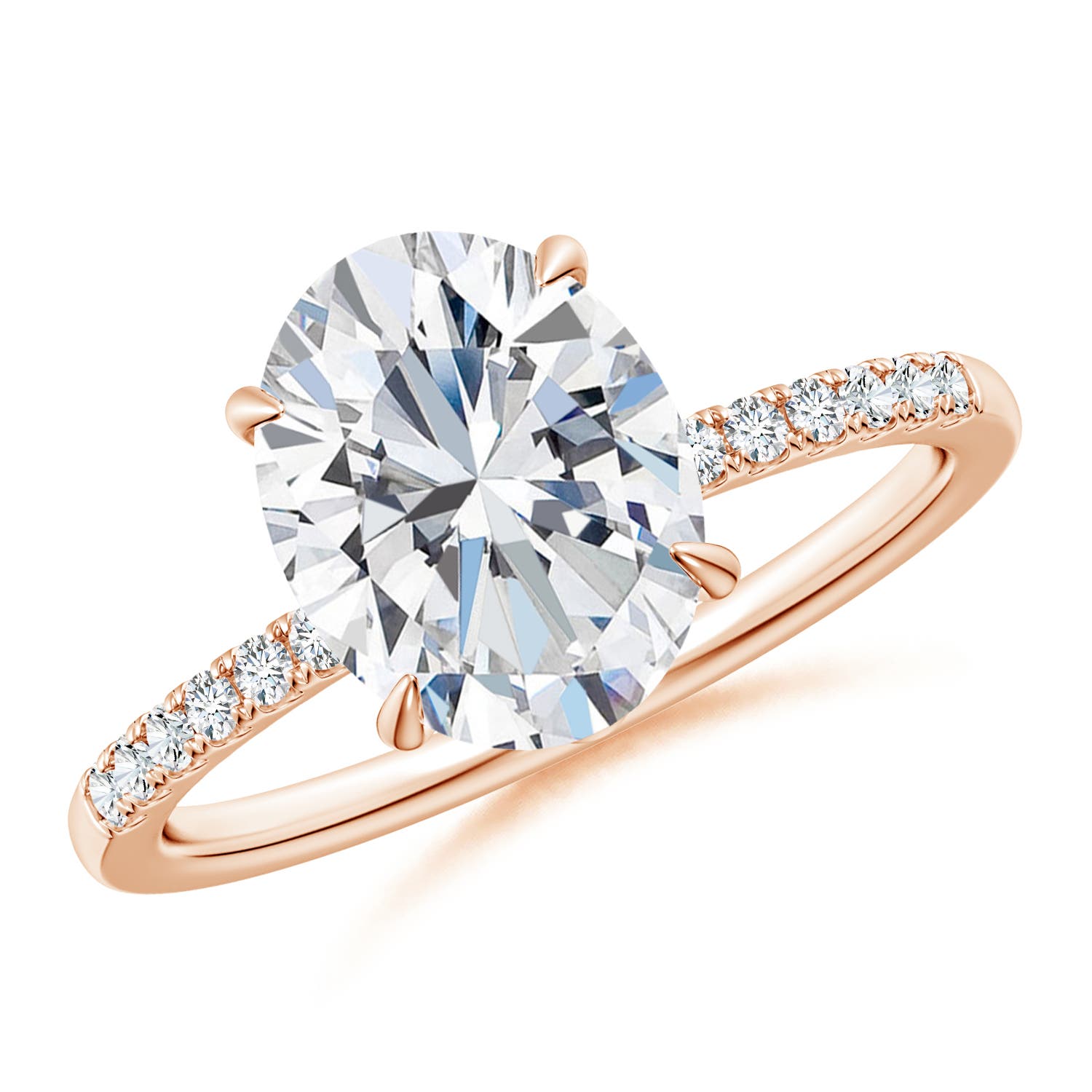 10x8mm FGVS LSR4533D-RGE-FGVS-10x8 in 18K Rose Gold