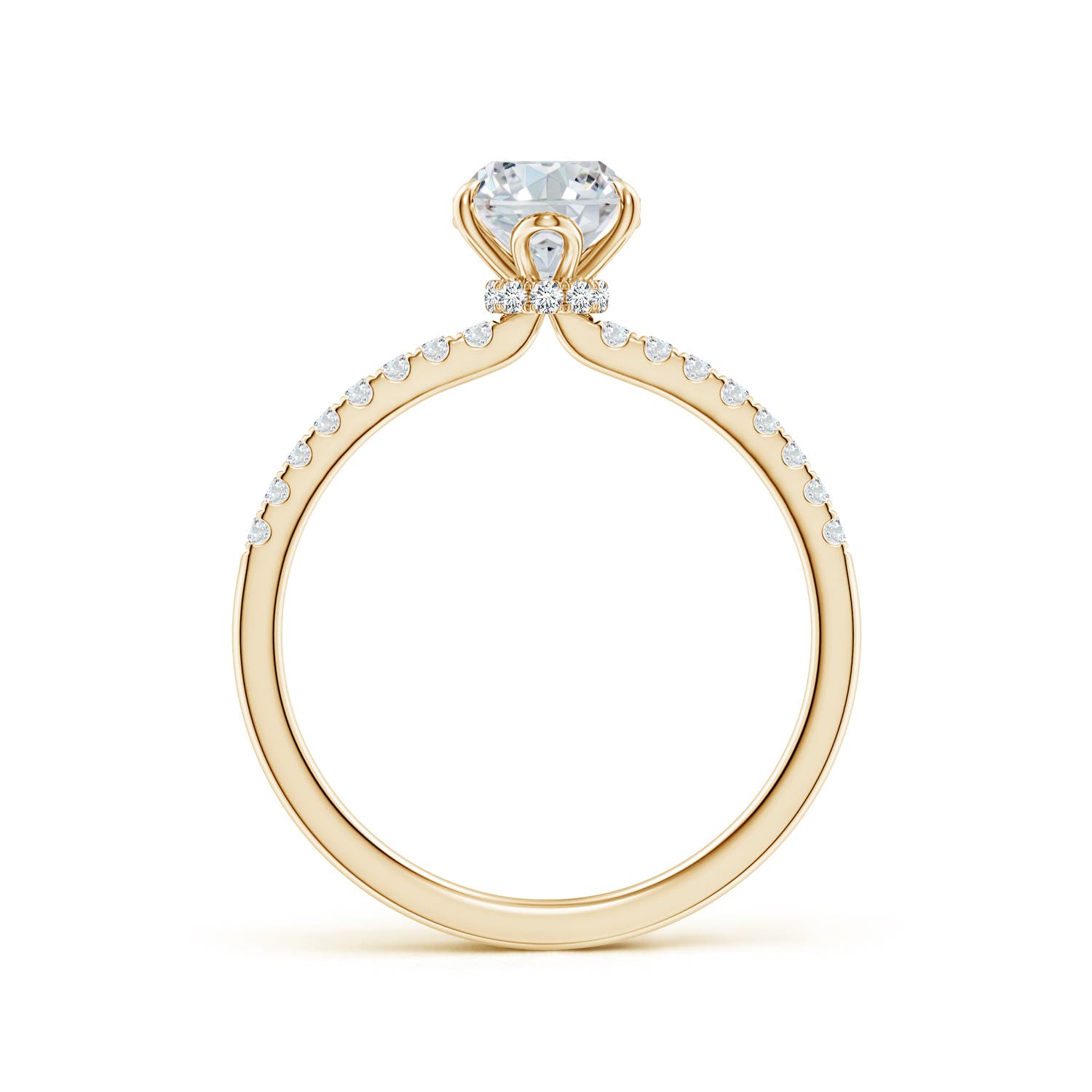 8x6mm FGVS LSR4533D-YG-FGVS-8x6 in Yellow Gold