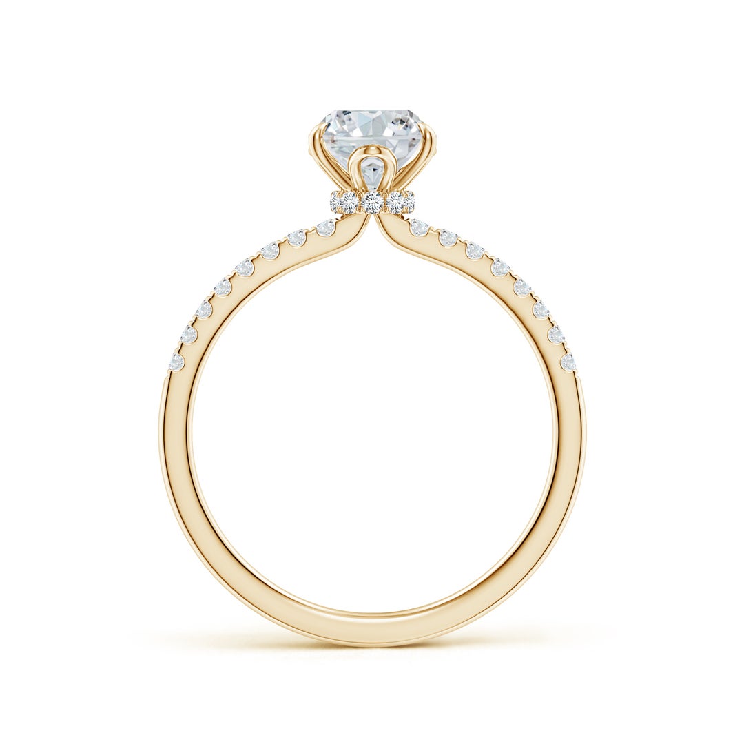 8x6mm FGVS LSR4533D-YG-FGVS-8x6 in Yellow Gold - side 3
