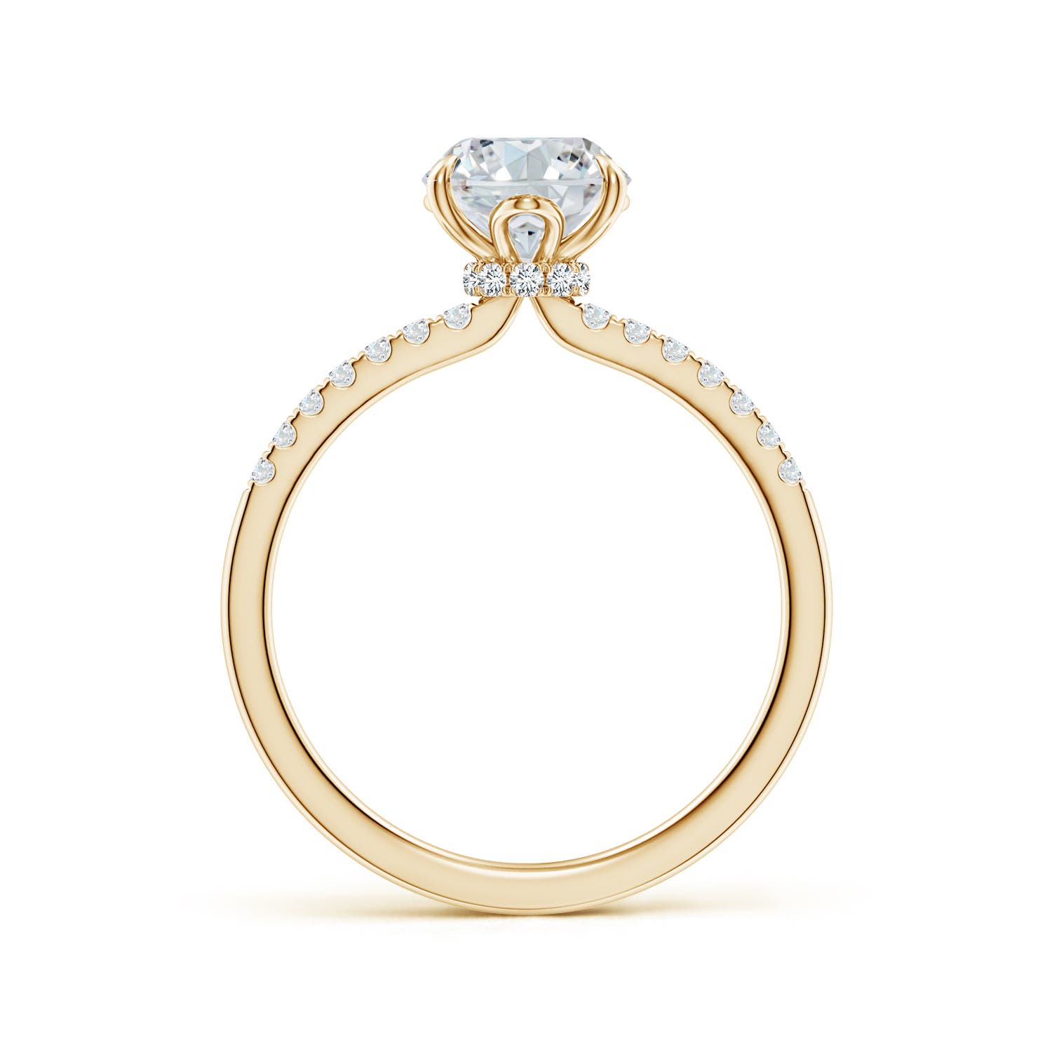 9x7mm FGVS LSR4533D-YG-FGVS-9x7 in Yellow Gold - side 3