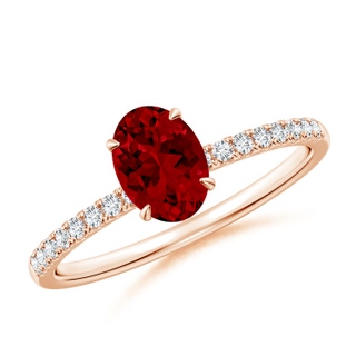 Oval Lab-Grown Lab Grown Ruby