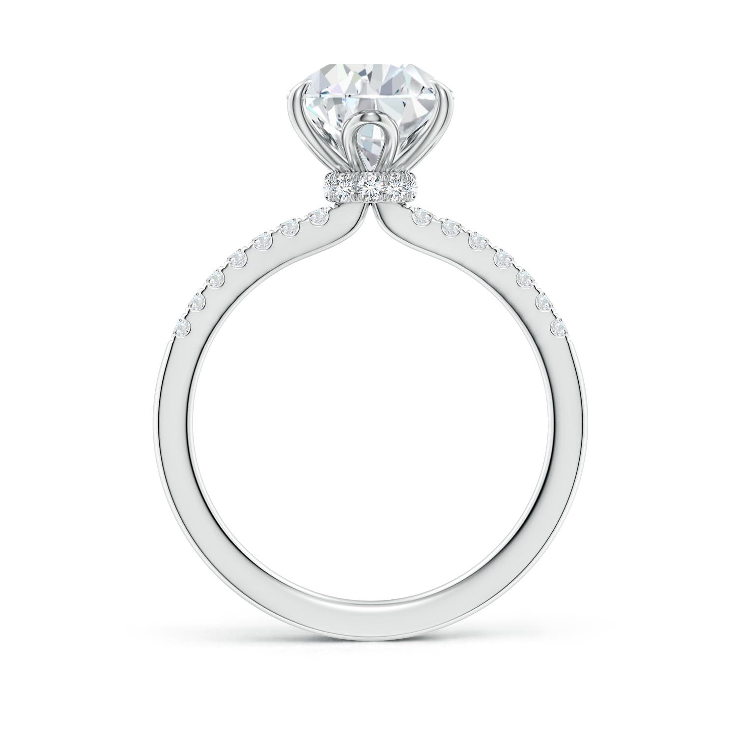 10x8mm FGVS LSR4534D-WGE-FGVS-10x8 in 18K White Gold