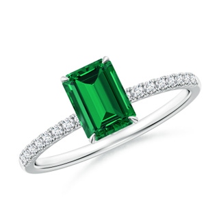 Emerald Cut Lab-Grown Lab Grown Emerald