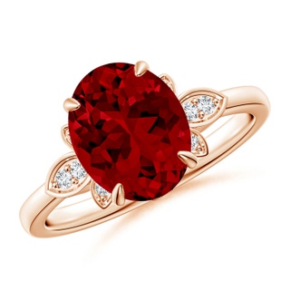 Oval Lab-Grown Lab Grown Ruby