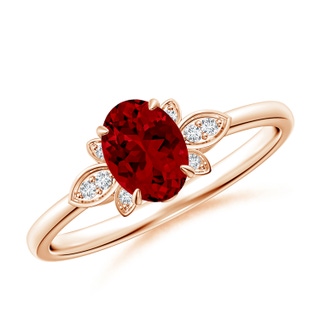 Oval Lab-Grown Lab Grown Ruby