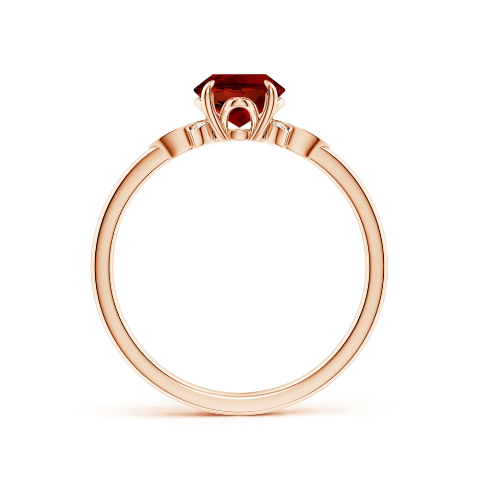 8x6mm Labgrown Lab-Grown Nature-Inspired Oval Ruby Engagement Ring in Rose Gold side 199